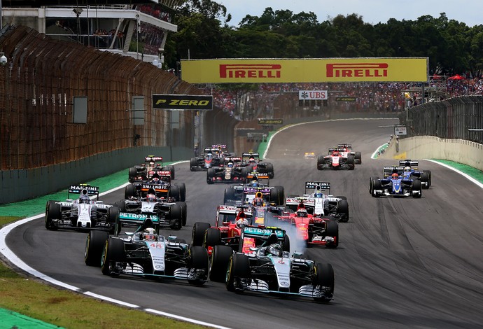 Largada GP do Brasil, Fórmula 1 (Foto: Getty Images)