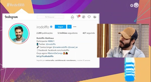 Bate Papo Bbb Rodolffo Revela Influencia Do Pai Na Letra De Batom De Cereja E Comemora O Sucesso Da Cancao Bate Papo Bbb Gshow