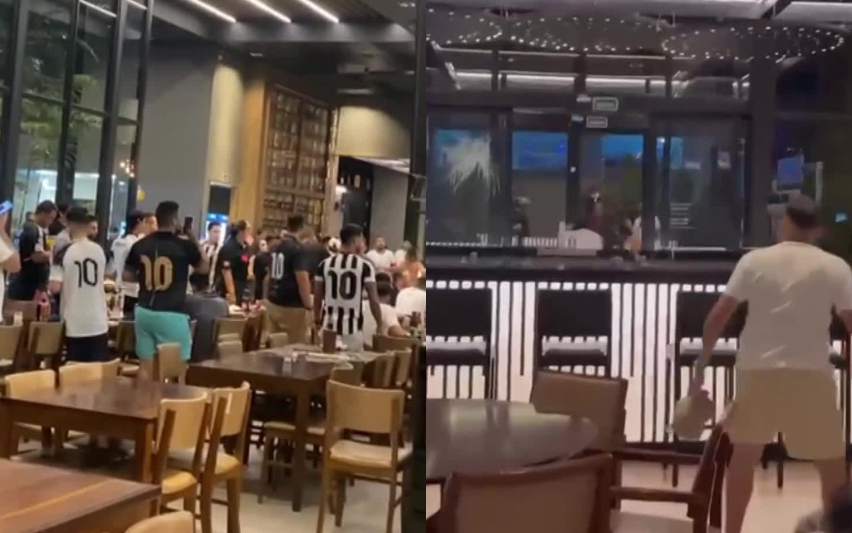 Vídeo mostra confusão entre torcedores do Sport e do Ceará em bar no Recife
