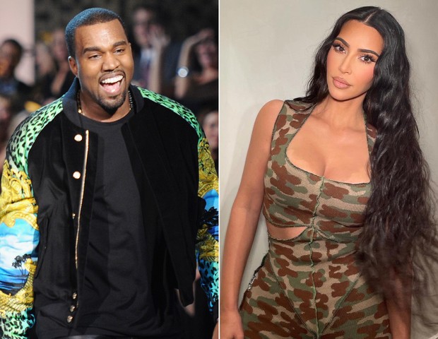 Kanye West e Kim Kardashian se separaram em 2021 (Foto: Getty Images e Reprodução / Instagram)