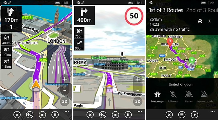 Sygic é um aplicativo de navegação GPS para Windows Phone com mapas da TomTom (Foto: Divulgação/Windows Phone Store)