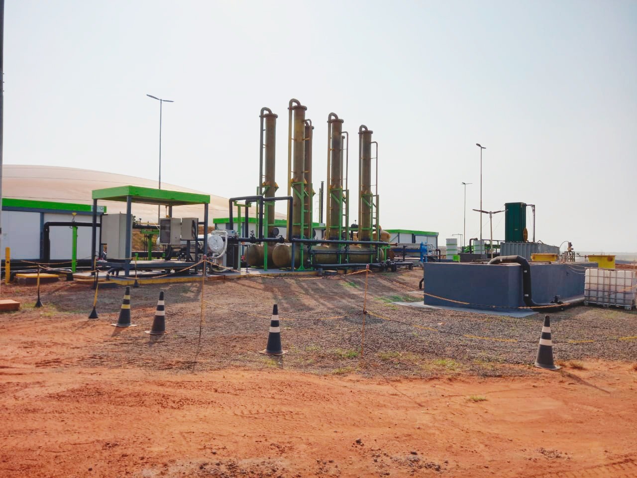 Usina de biogás da Tereos, no interior de São Paulo, recebeu investimentos de R$ 15 milhões (Foto: Tereos)