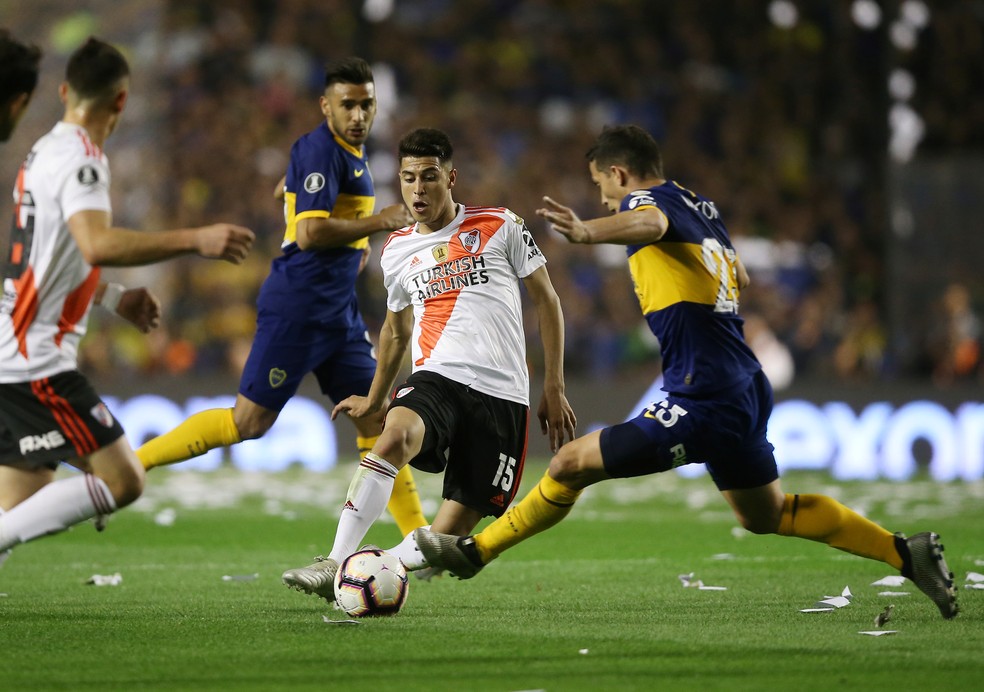 Palacios é uma das principais joias do River Plate hoje em dia — Foto: Agustin Marcarian/Reuters