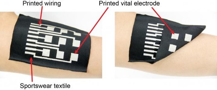 Tinta funcional em tecidos permite criar roupas smart (Foto: Divulga??o/Someya Laboratory)
