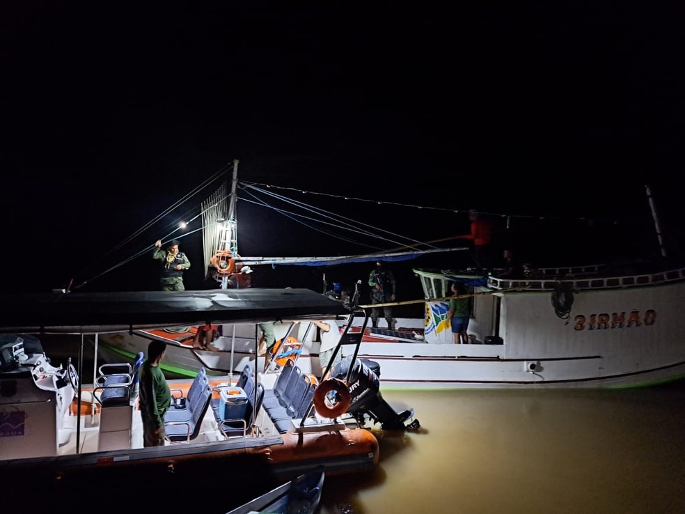 ICMBio e Ibama apreendem embarcação com 2 mil caranguejos-uçá capturados no defeso, no Amapá — Foto: ICMBio/Divulgação