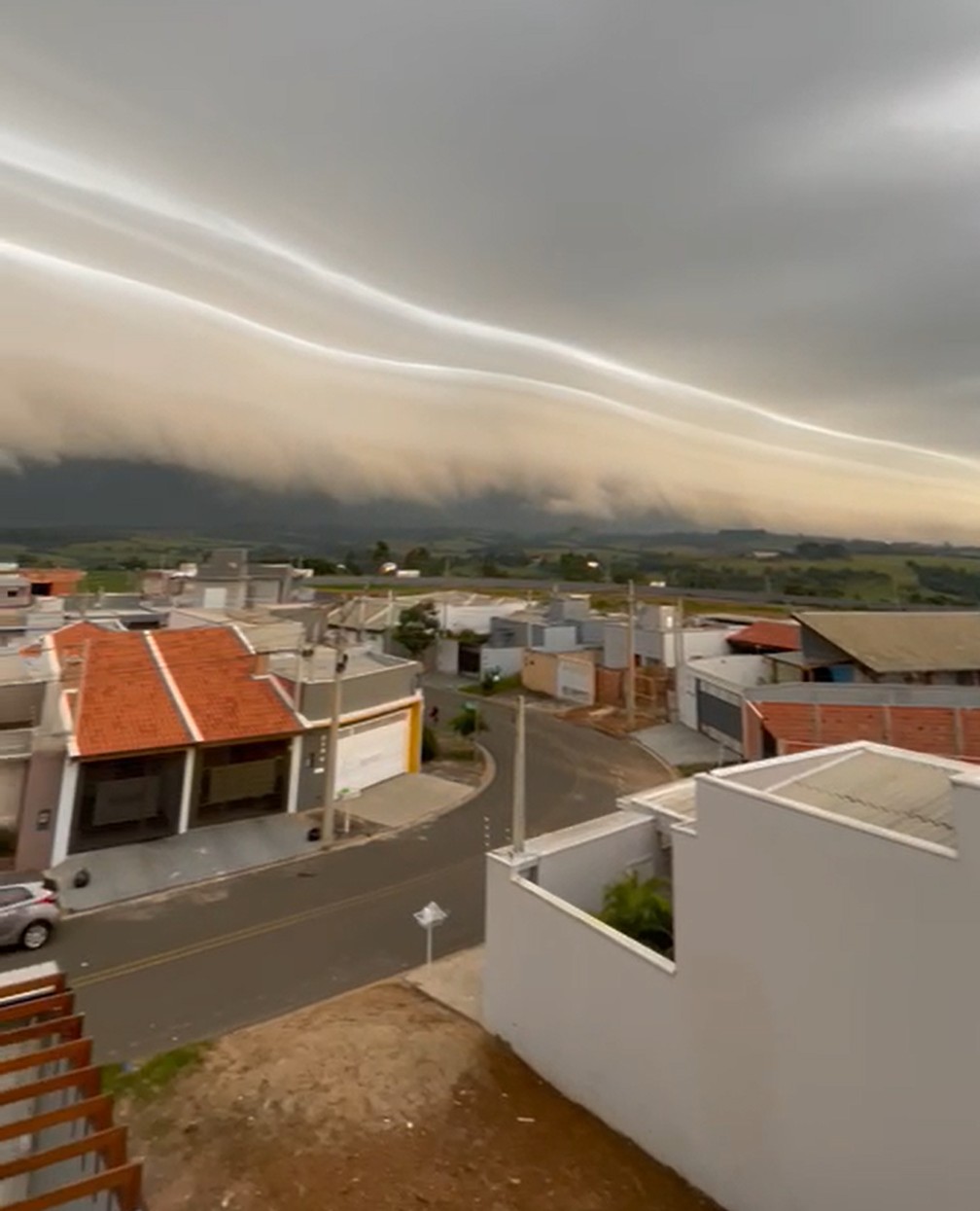Nuvem foi vista também em Hortolândia (SP) — Foto: Jorge Henrique/Arquivo Pessoal