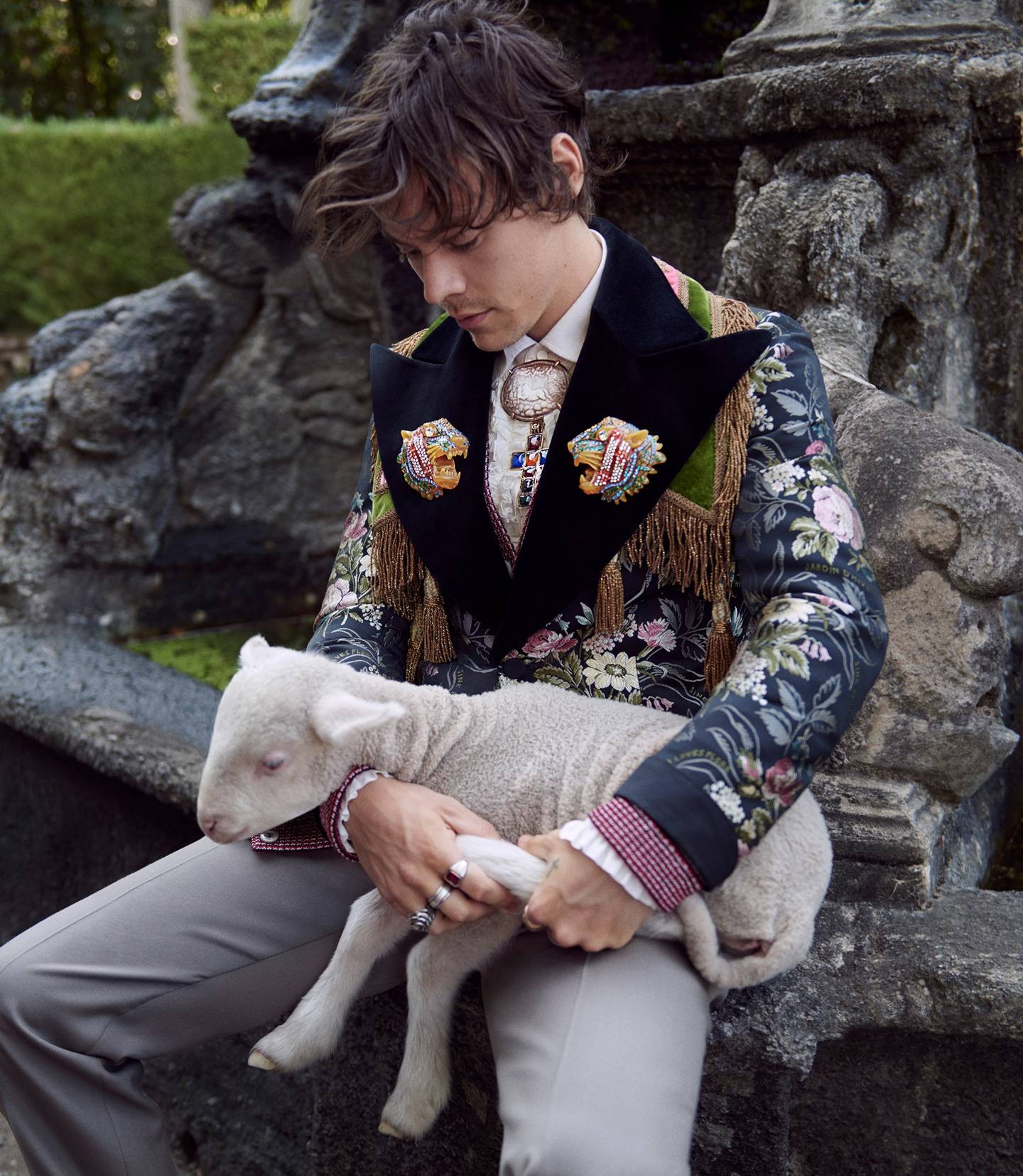 Harry Styles na nova campanha da Gucci (Foto: Divulgação)