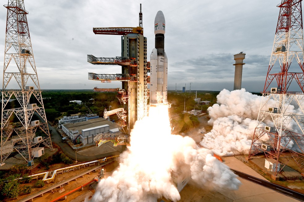 Índia enviou missão até a Lua em 22 de julho de 2019. — Foto: Indian Space Research Organisation/Reuters