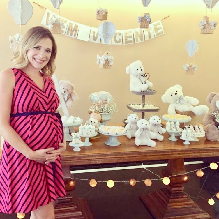 Natália Ariede no chá-de-bebê de Arthur (Foto: Reprodução Instagram) Natália Ariede no chá-de-bebê de Arthur (Foto: Reprodução Instagram)