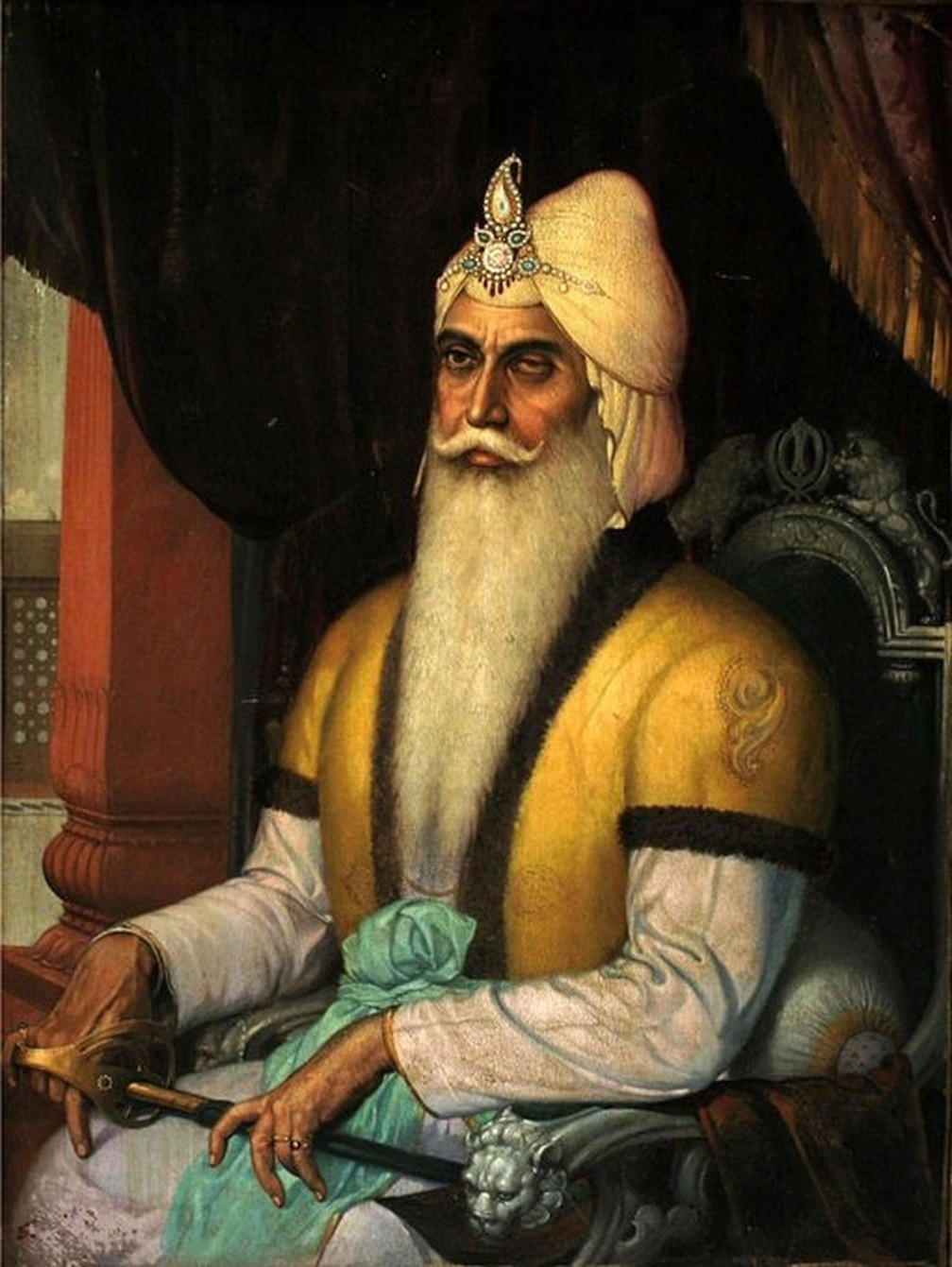Ranjit Singh fundou um império no século 18 — Foto: REPRODUÇÃO
