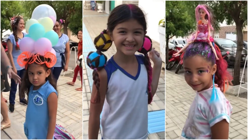 Dia do Cabelo Maluco: alunos viralizam nas redes sociais com penteados  criativos em escola do Ceará | Ceará | G1