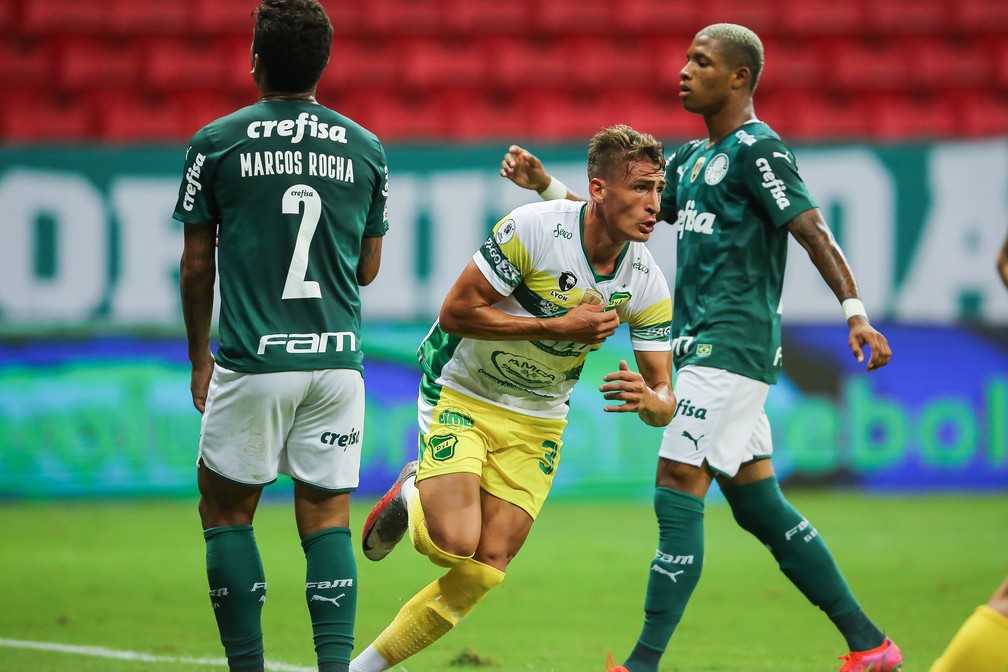 Romero comemora gol sobre o Palmeiras — Foto: Staff Images/Conmebol