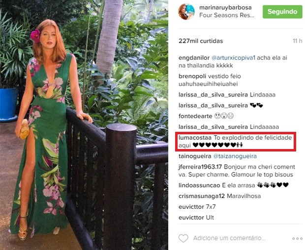 Luma Costa faz suspense sobre novidade de Marina Ruy Barbosa (Foto: Reprodução/Instagram)