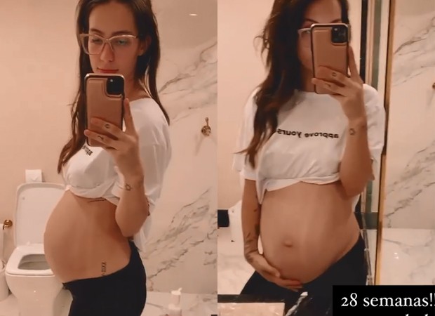 Gabi Brandt entra nos 7 meses de gravidez (Foto: Reprodução/Instagram)