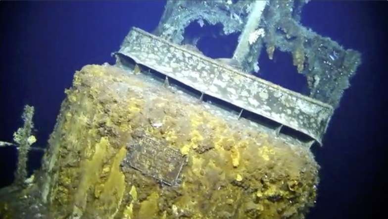 Destroços do submarino norte-americano USS Grayback (Foto: Divulgação/ Lost 52 Project)