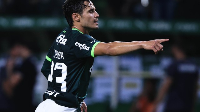 Palmeiras x Ferroviria, comemorao do gol de Raphael Veiga