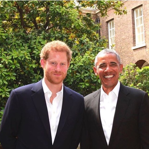 Principe Harry e Barack Obama (Foto: Reprodução/Instagram)