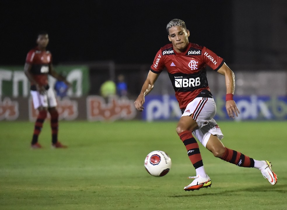 Thiaguinho em Flamengo x Portuguesa — Foto: André Durão