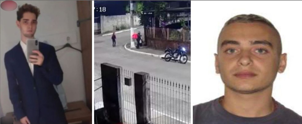 Renan Silva Loureiro, de 20 anos, foi morto com 4 tiros ao reagir a um assalto gravado por câmera de segurança em São Paulo. Alex Gabriel de Holanda Peres é procurado como suspeito pelo crime — Foto: Reprodução/Arquivo pessoal/ Polícia Civil