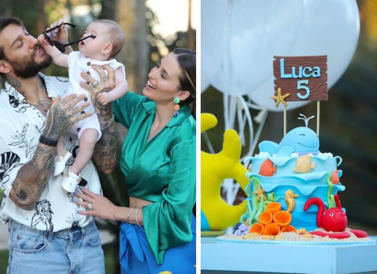 Lorena Carvalho mostra comemoração de 5 meses de Luca com Lucas Lucco (Foto: Reprodução/Instagram)