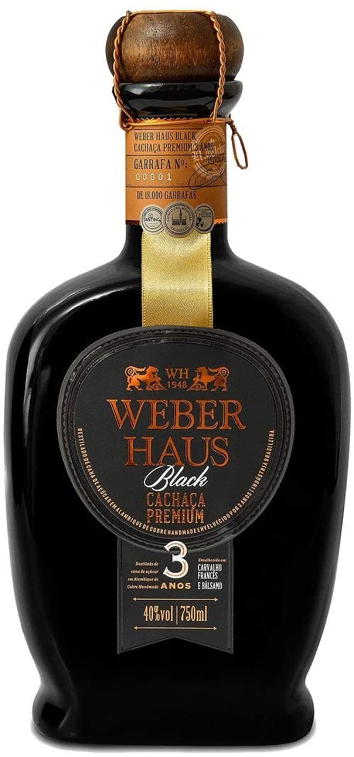 Cachaca Premium, Weber Haus Black (750 Ml)  (Foto: Reprodução)