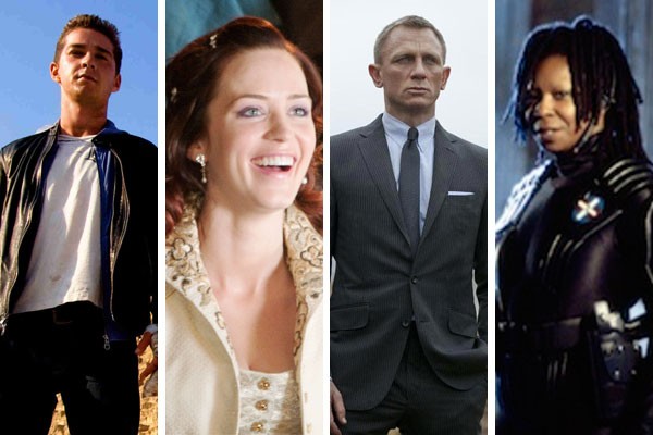 Shia LaBeouf, Emily Blunt, Daniel Craig e Whoopi Goldberg já foram obrigados por contrato a estrelar filmes que não queriam (Foto: Reprodução)