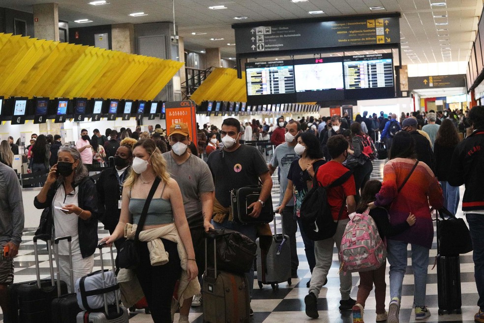 Movimentação no aeroporto de Congonha, na cidade de São Paulo, SP, em imagem de arquivo — Foto: RENATO S. CERQUEIRA/FUTURA PRESS/ESTADÃO CONTEÚDO