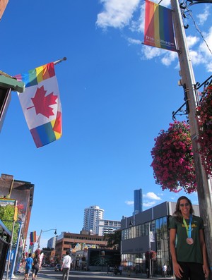 Lili - vôlei de praia - passeio por Toronto - Jogos Pan-Americanos (Foto: Gabriel Fricke/GloboEsporte.com)