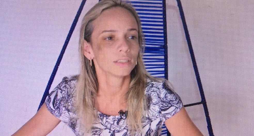 LarÃ­cia MelhoranÃ§a Reyes, de 36 anos, sequestrada pelo ex-marido em CuiabÃ¡ â Foto: TVCA/ReproduÃ§Ã£o