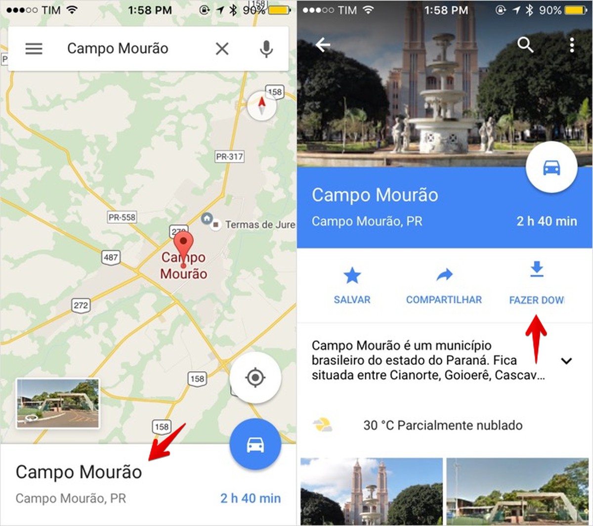Google Maps Como Fazer O Download De Mapas Offline No Iphone Dicas E Tutoriais Techtudo