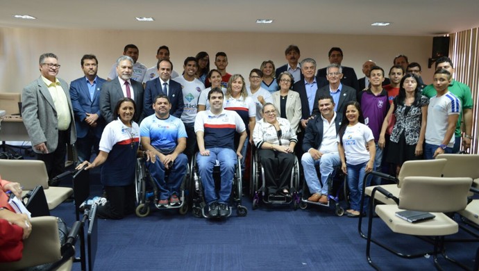 Reunião Tocha Paralímpica Natal (Foto: Aline Bezerra/Divulgação)
