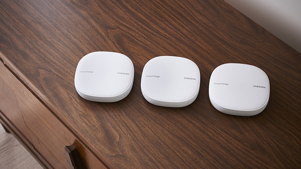 Samsung lança roteador SmartThings com tecnologia WiFi Mesh (Foto: Divulgação/Samsung)