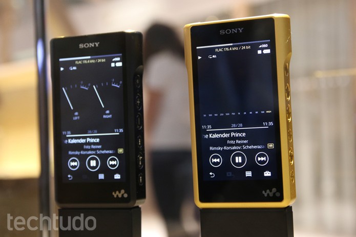 Walkman de ouro da Sony (Foto: Fabricio Vitorino/TechTudo)