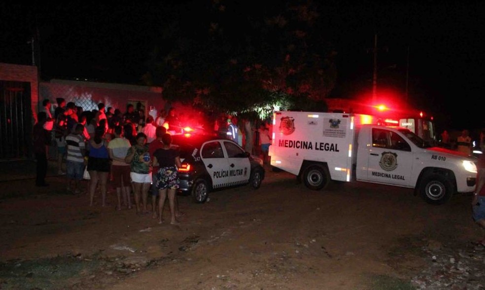 Festa de batizado foi interrompida por tiros em Mossoró; um homem morreu e dois ficaram feridos (Foto: Marcelino Neto/O Câmera)