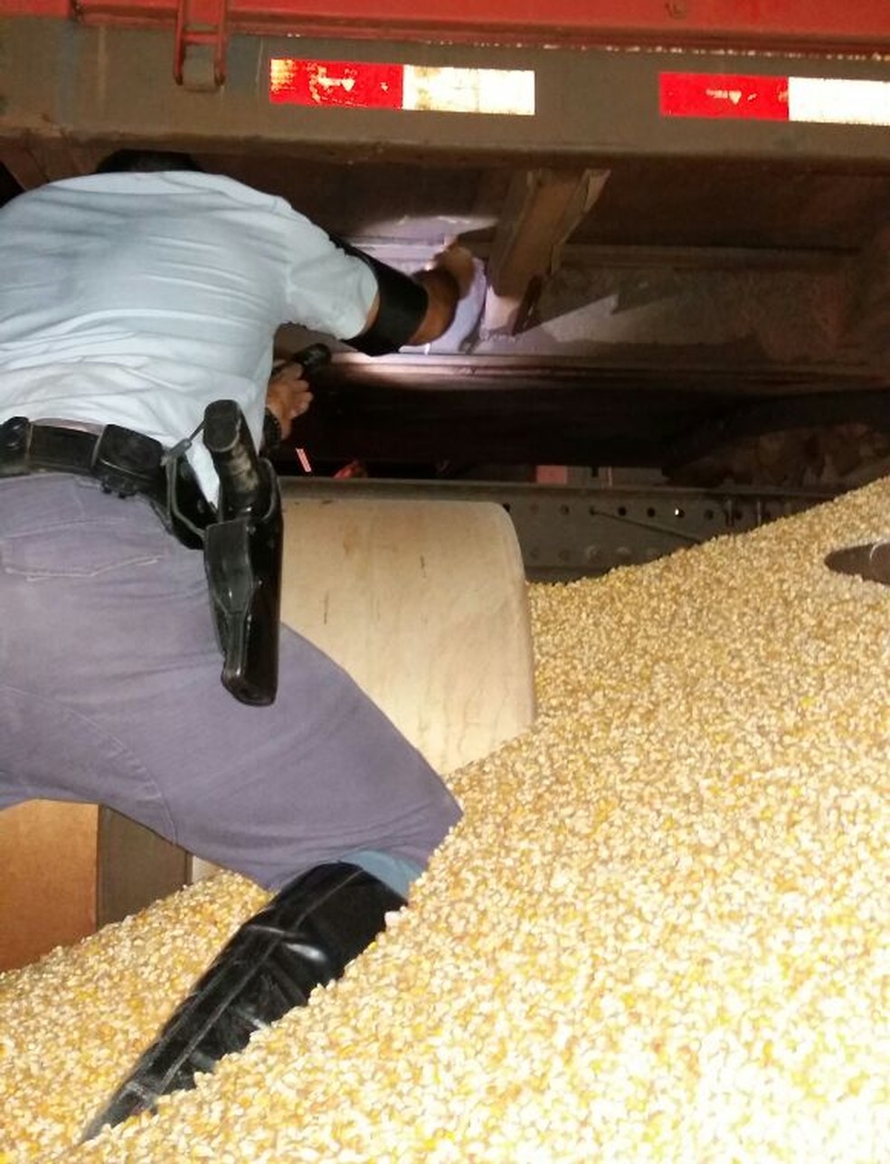 Carga de cocaína foi apreendida em Rosana (Foto: Cedida/Polícia Militar Rodoviária)