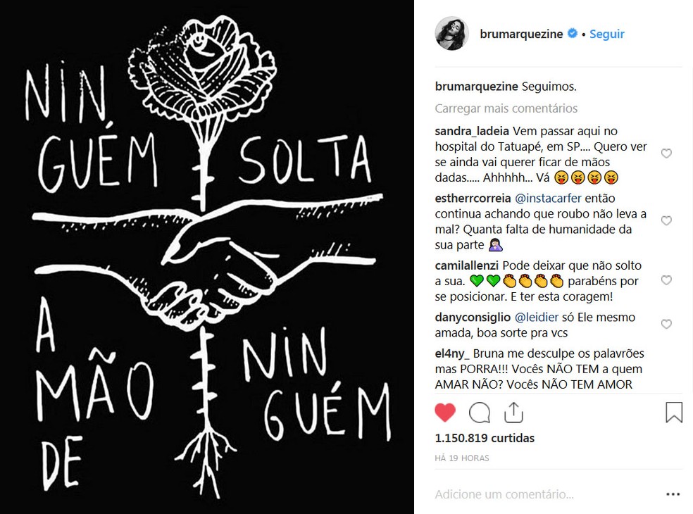 Perfil de Bruna Marquezine no Instagram. — Foto: Instagram/Reprodução