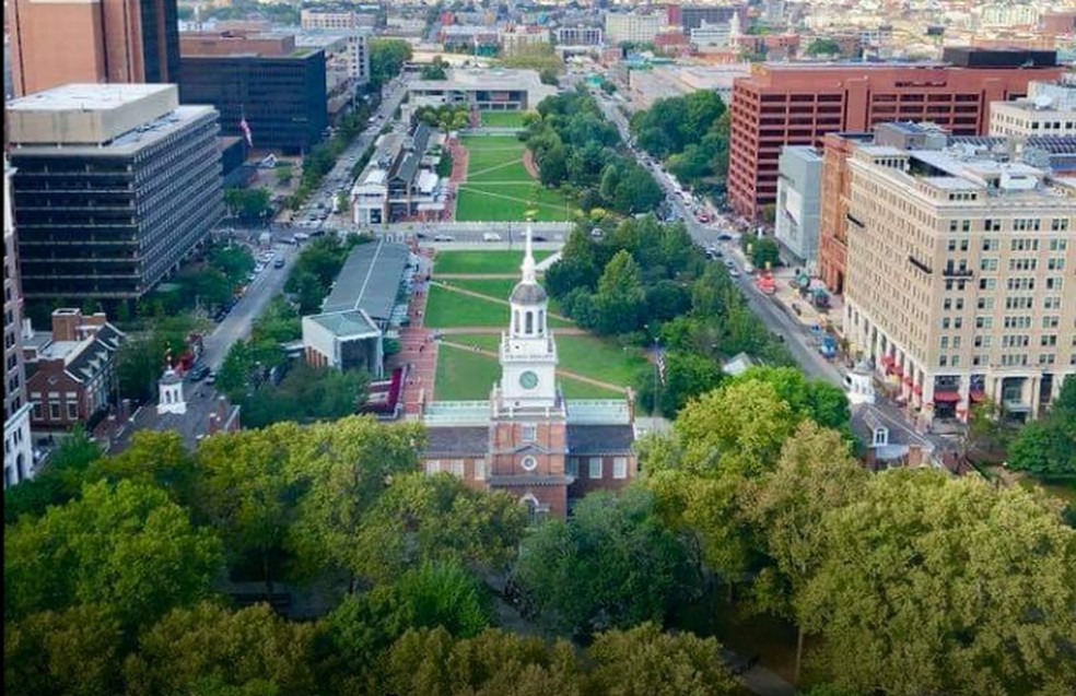 Imagem do prédio da Suprema Corte da Philadelphia, nos EUA — Foto: Reprodução/Google