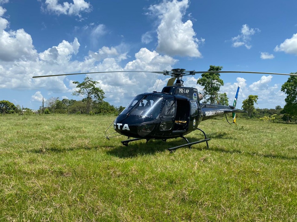 Helicóptero do GTA chegou a ir ao local para atendimento médico — Foto: GTA/Divulgação