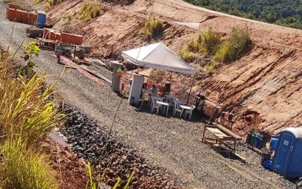 Obras da Ferrovia Norte-Sul — Foto: Divulgação/Prefeitura de Quirinópolis