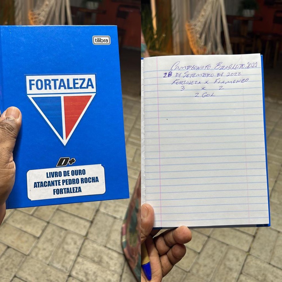 Caderninho Seu Jess&eacute;, pai de Pedro Rocha, jogador Fortaleza &mdash; Foto: Arquivo Pessoal
