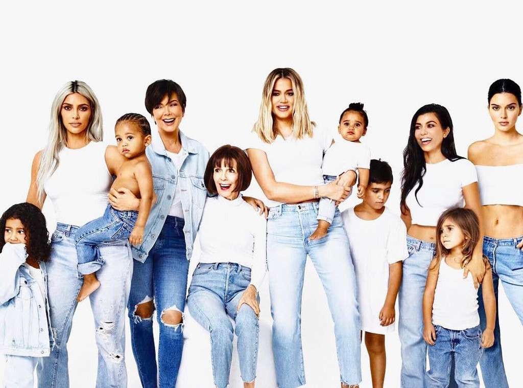 Cartão de Natal da família Kardashian de 2017 (Foto: Reprodução Instagram)