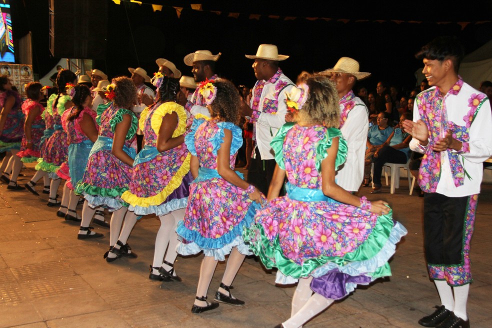 Quadrilha é uma das atrações do São João de Corumbá — Foto: Gisele Ribeiro/ Prefeitura de Corumbá