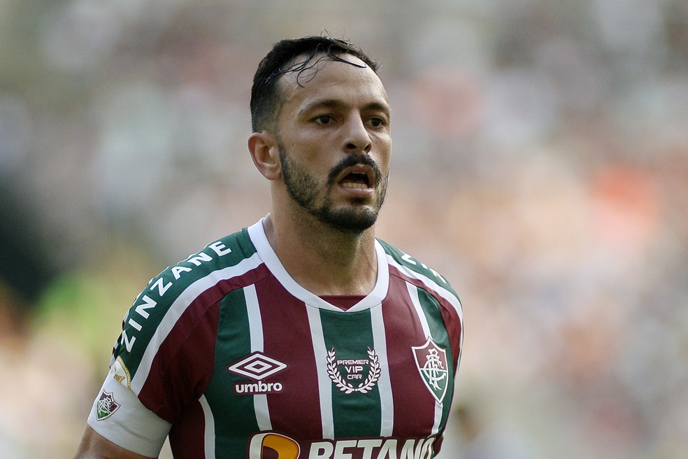 Yago Felipe em Fluminense x Santos — Foto: Alexandre Durão/ge