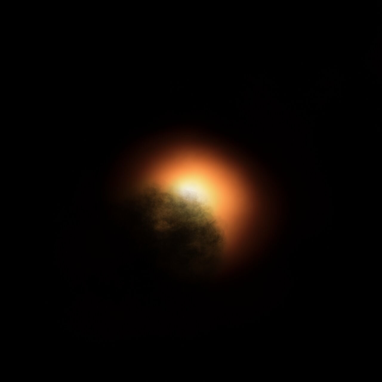 New observations by the NASA/ESA Hubble Space Telescope suggest that the unexpected dimming of the supergiant star Betelgeuse was most likely caused by an immense amount of hot material that was ejected into space, forming a dust cloud that blocked starli (Foto: ESO, ESA/Hubble, M. Kornmesser)