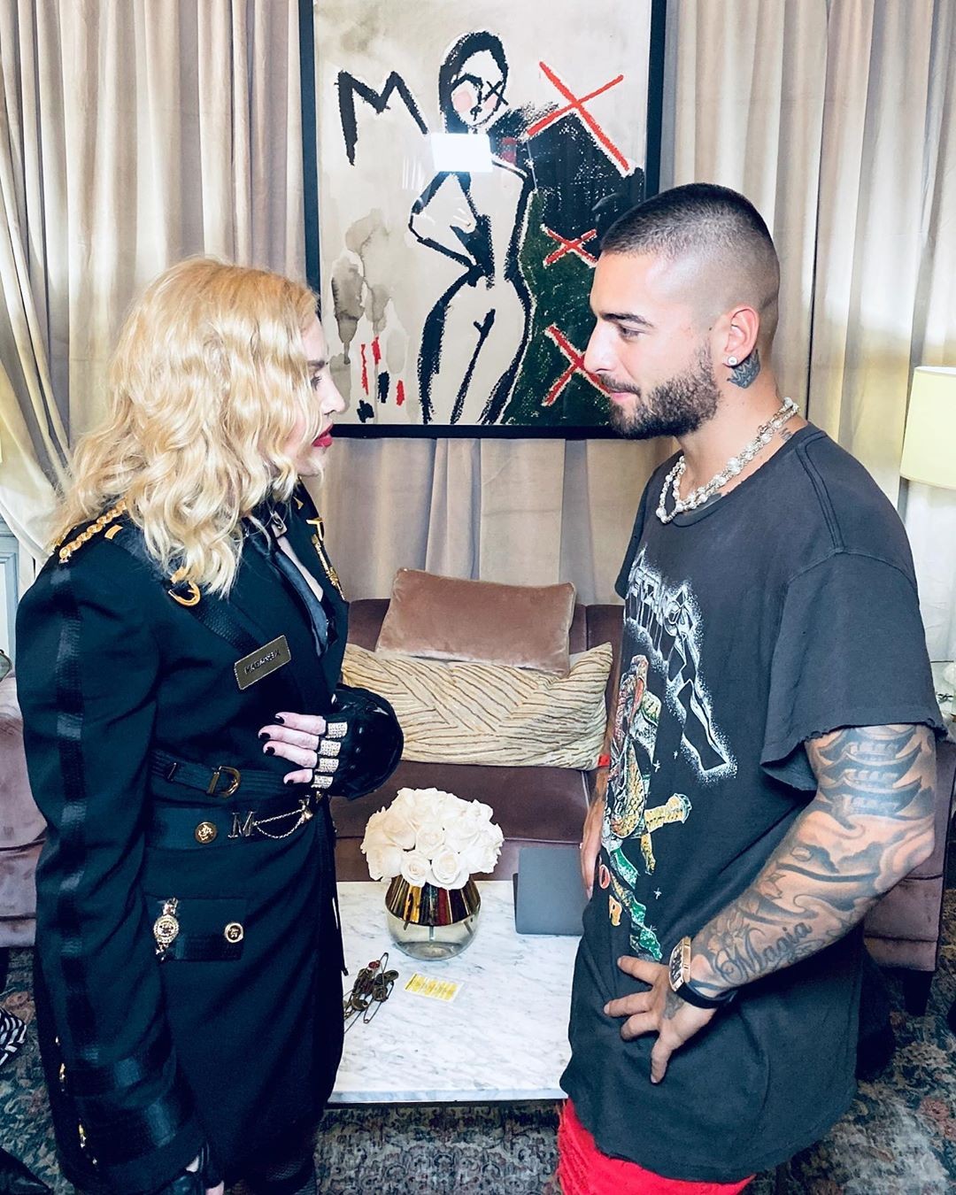 Madonna e Maluma (Foto: Reprodução/Instagram)