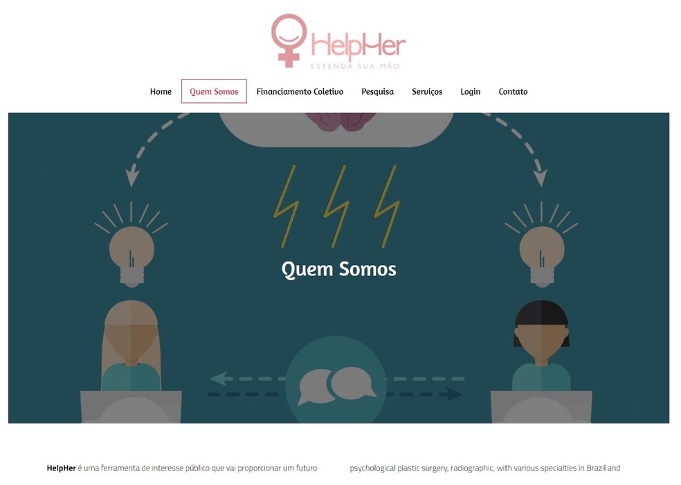 Site oferece ajuda gratuita para mulheres vítimas de violência doméstica (Foto: Reprodução)