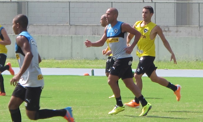 Emerson Sheik treino Botafogo (Foto: Gustavo Rotstein)
