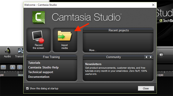 Iniciando o Camtasia Studio (Foto: Reprodução/Marvin Costa)