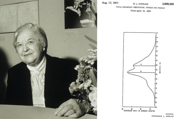 Os polímeros ultrarresistentes criados por Stephanie Kwolek permitiram a criação dos coletes à prova de balas modernos (Foto: Chemical Heritage Foundation. Google Patents)