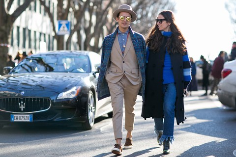 Street Style - Semana de Moda de Milão Inverno 2016